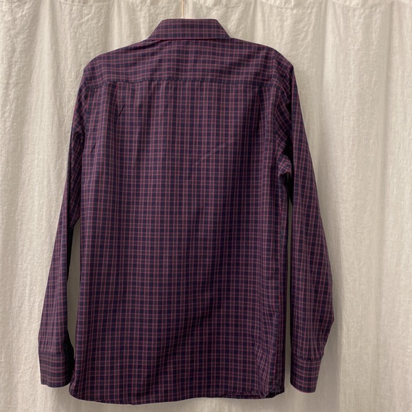 Fairlane Non Iron Stretch Slim Button Down Shirt‎ Holiday Plaid - Picture 5 of 5